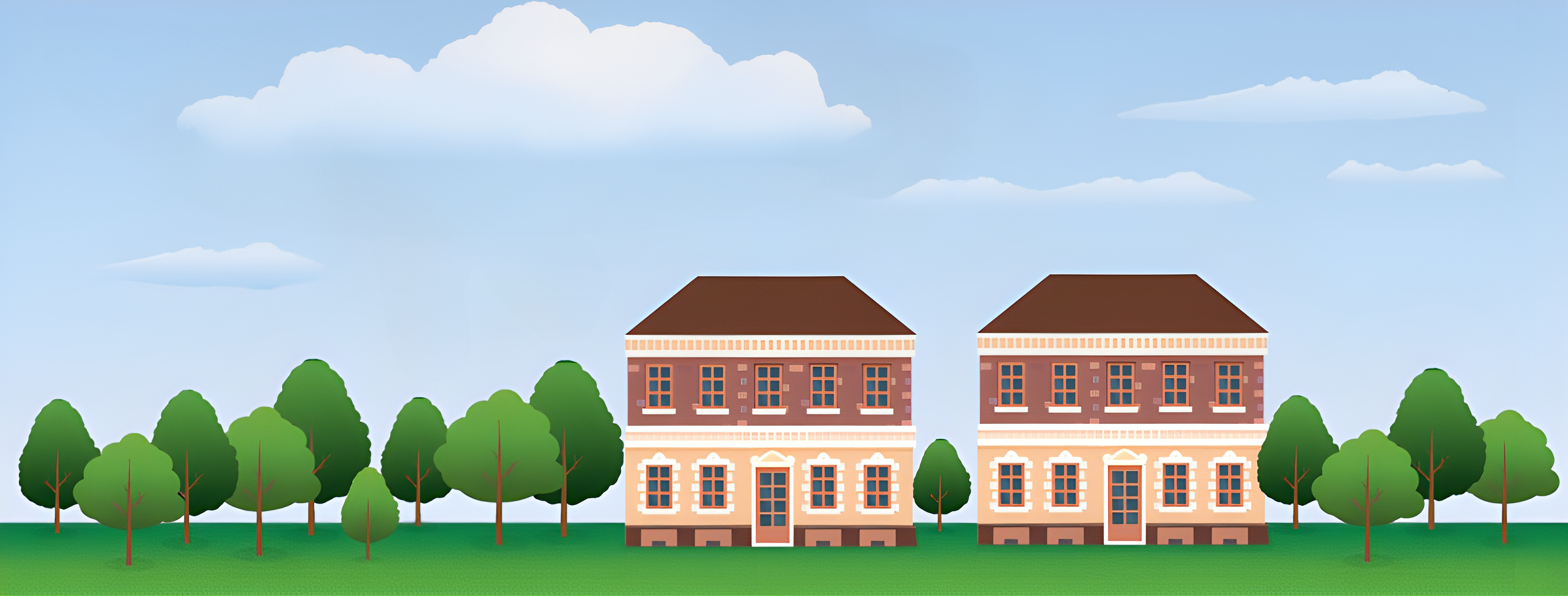 Green Forest Outside Vector Style